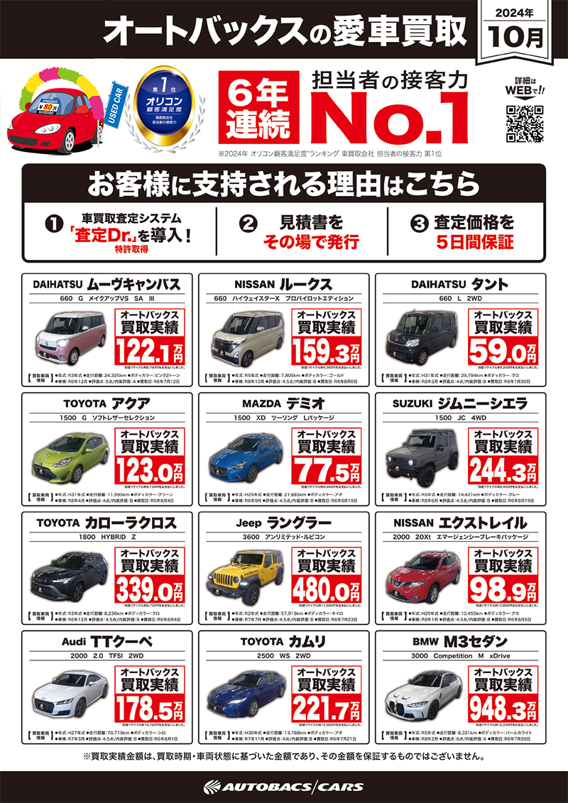 オートバックスの愛車買取